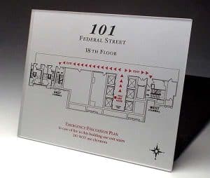 101 Federal Building Emergency Evacuation Sign