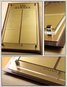 101 Summer Street Directory Sign