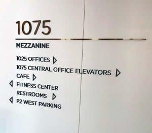 1075 Main Wayfinding and Directional Sign