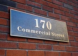 170 Commercial Street Plaque