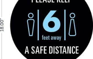 Keep 6 feet away