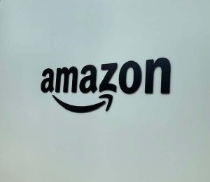 Amazon Logo Black Sign