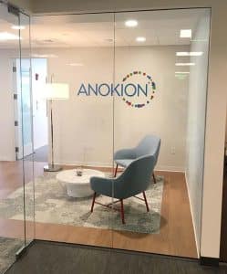 Anokion Reception Sign