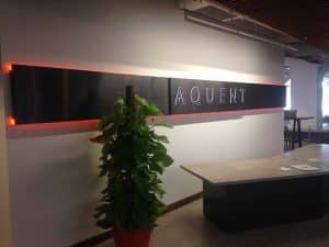 Aquent Reception Sign
