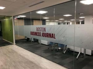 Boston Business Journal Glass Privacy and Distraction