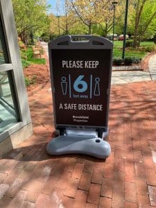 Keep A Safe Distance Sign