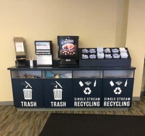Vinyl Lettering Trash Recycling Signs