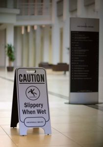 Caution Slippery When Wet Sign