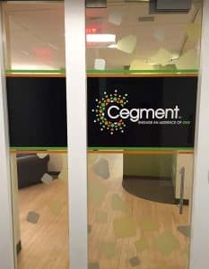 Cegment Vinyl Lettering Sign
