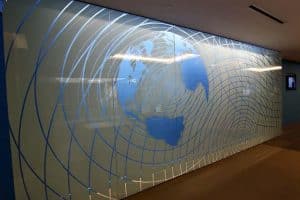 World and Circular Distraction Glass