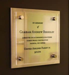 United Airlines Flight 75 Plaque