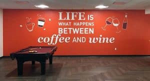 Coffee and Wine Wall Graphic