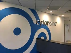 Cytonome Reception Sign and Wall Graphics