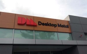 Desktop Metal Building Sign