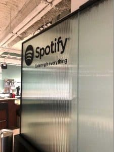 Spotify Vinyl Lettering and Logo