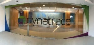 Dynatrace Vinyl Lettering and Logos Sign