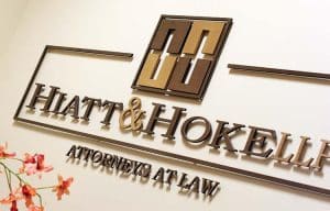 Hiatt and Hoke Reception Sign