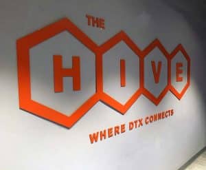 HIVE Raised Logo Sign