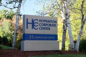 Hopkinton Corporate Center Monument Sign