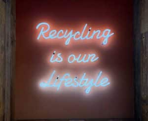 Recycling Neon Sign