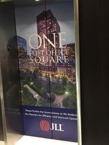 Vinyl Elevator Sign