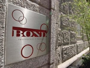 Langham Hotel Bond Building Sign