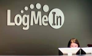 LogMeIn Reception Sign Logo