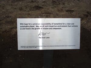 MIT Dalai Lama Plaque
