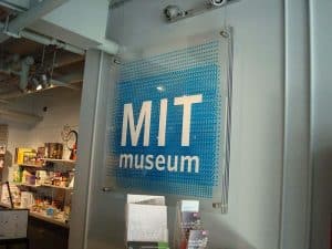 MIT Museum Reception Sign