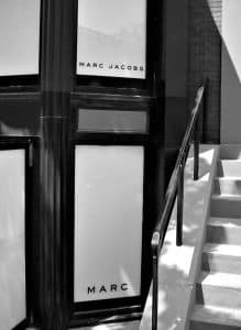 Marc Jacobs Vinyl Lettering