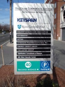 Mass General Hospital Directory Sign