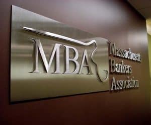 MBA Reception Sign