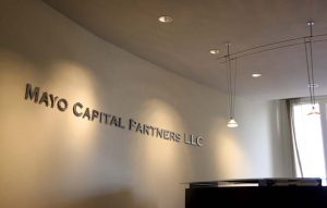 Mayo Capital Partners Reception Sign
