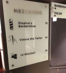 Mezzanine Directory Sign