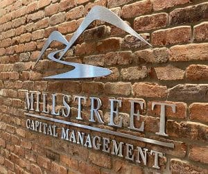 Millstreet Capital Management Reception Sign