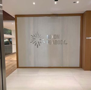 Nixon Peabody Reception Sign