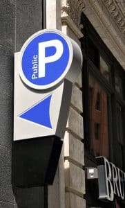 Office Park Blade Parking Sign