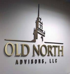 Old North Advisors Reception Sign