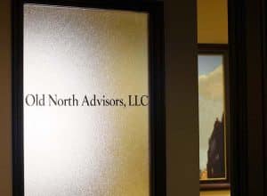 Old North Advisors Vinyl Lettering