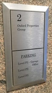 Oxford Parking Sign