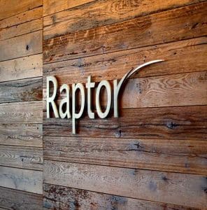 Raptor Reception Sign