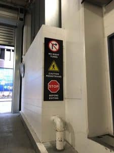 Parking Garage Exit Sign
