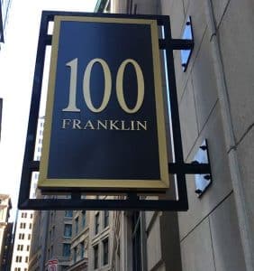 100 Franklin Blade Sign