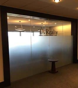 TA Realty Logo and Privacy Glass