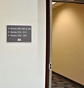 Tree Office Park Directional Sign