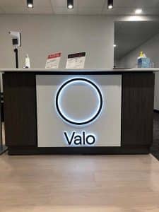 Calo Reception Sign