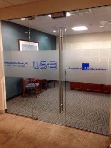 Privacy Glass with Corporate Branding