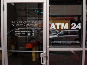 Wainwright Bank Bank Entrance Sign