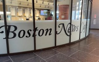 Privacy Glass for Boston News Cafe