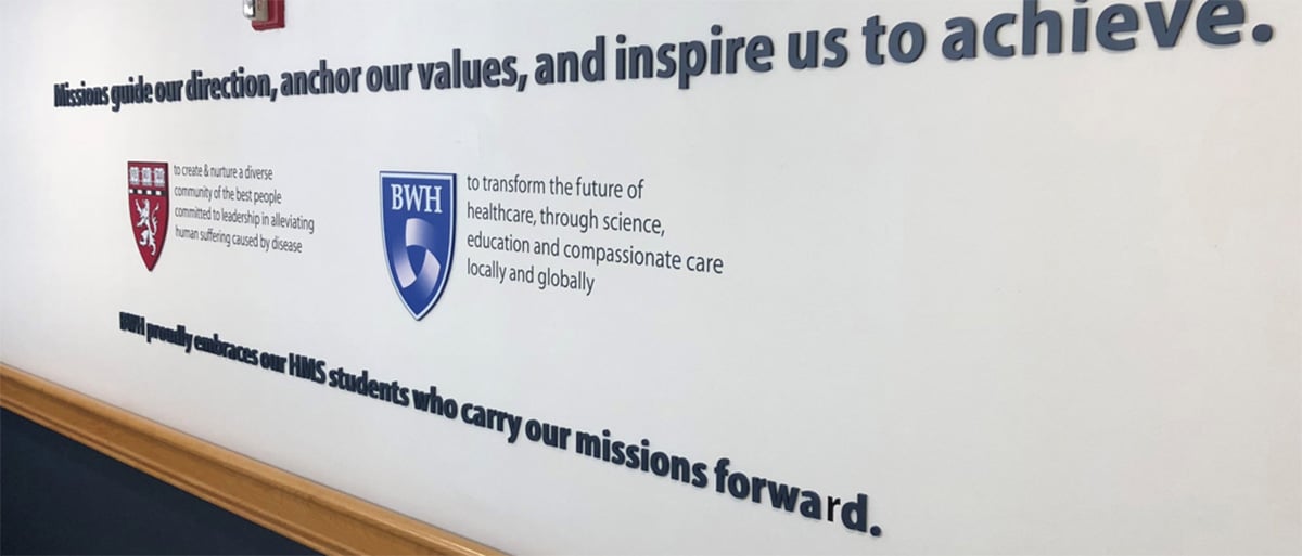 Mission and value statement wall graphics